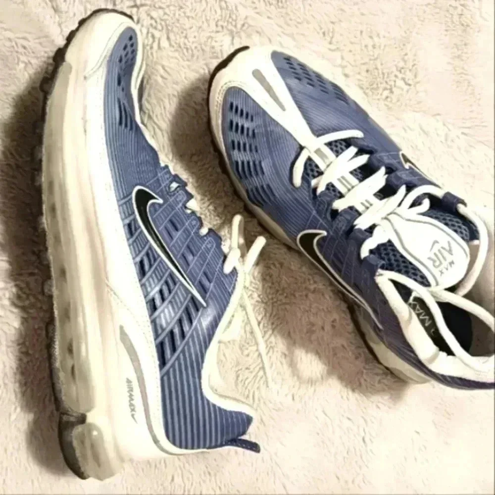 Vintage Nike Air Max 360 Blue White Y2K